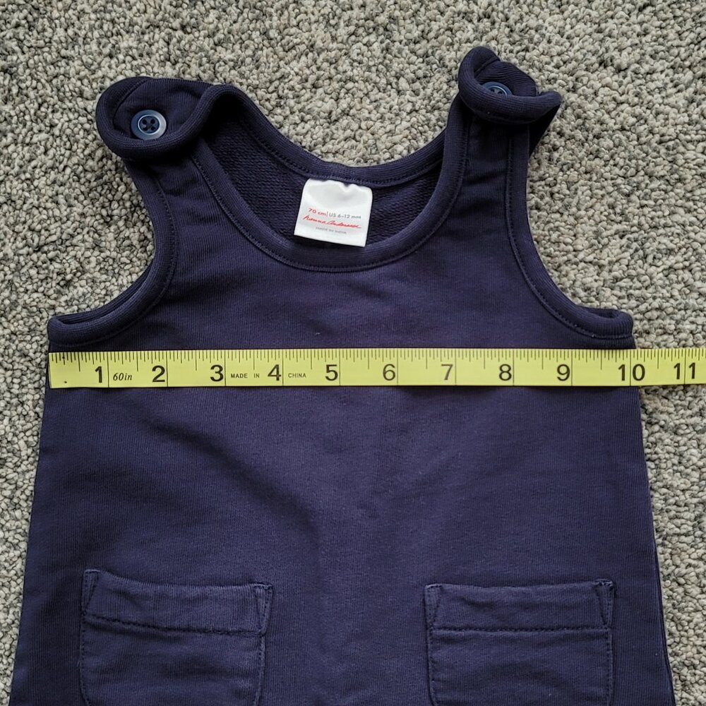 Hannah Anderson Navy Overalls 6-12 months - Picture 4 of 7